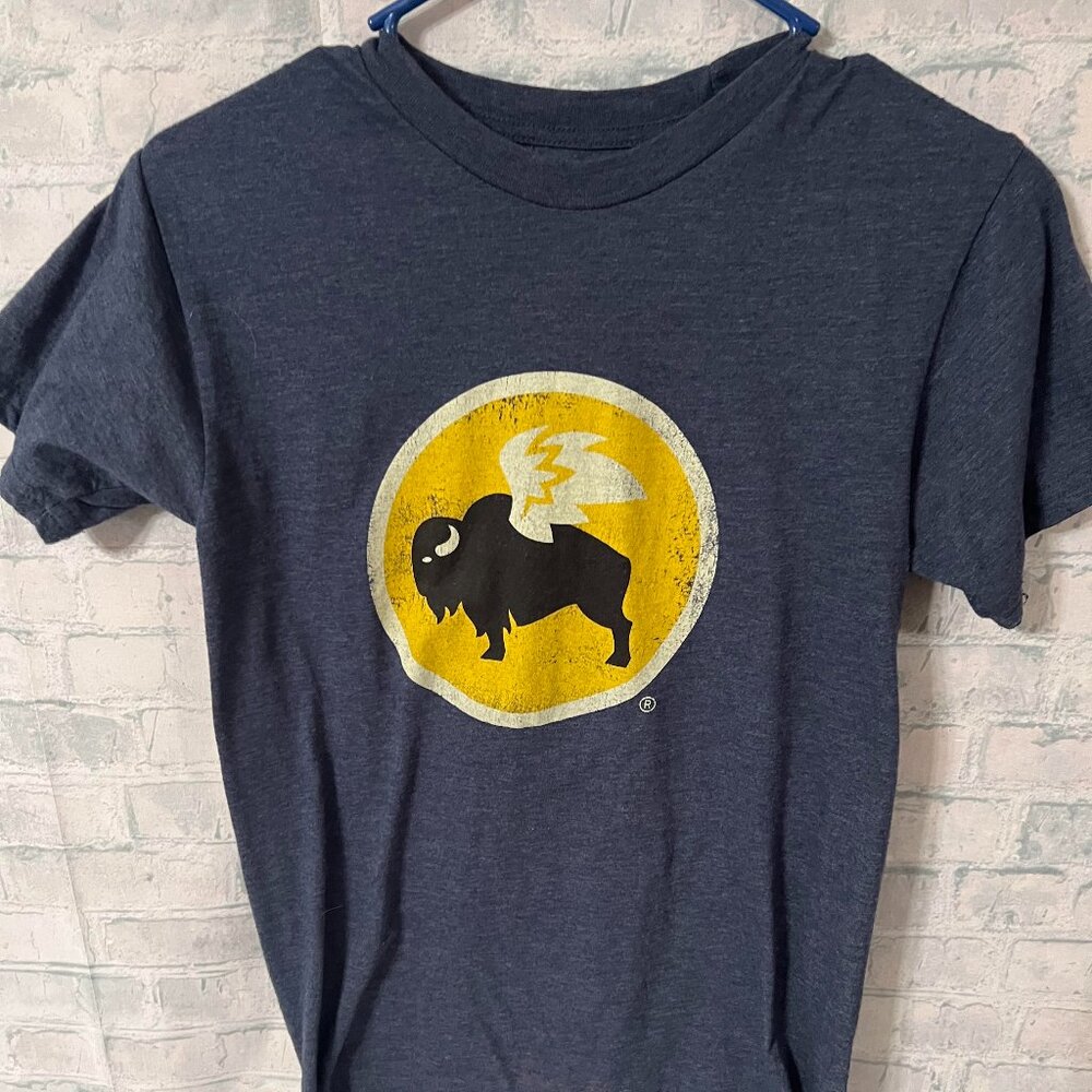 Buffalo Logo Navy Blue Women's Short Sleeve Tee
